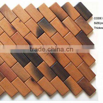 square wood wall mosaic tile (PMK11)