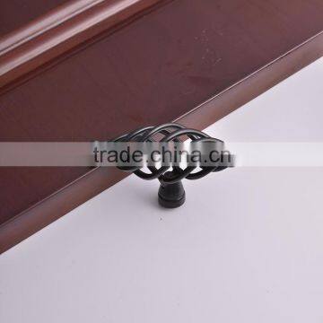 New 2016 Fancy Iron Birdcage Black Antique Canada Furniture Durable Delicate Wine Cabinet Door Pull Handle photo-3