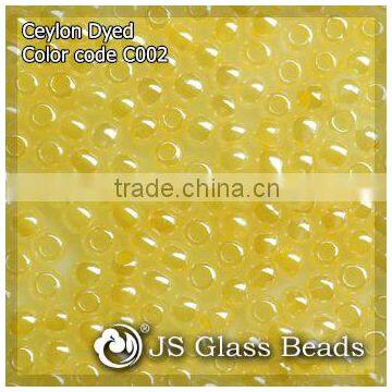 High Quality Fashion JS Glass Seed Beads - C002# Ceylon Orange Opalescent Rocailles Beads For Garment & Jewelry