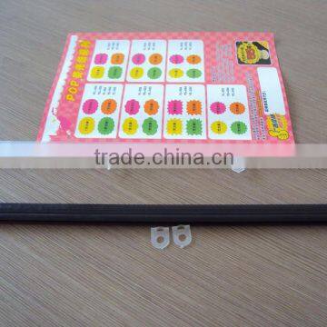 Plastic Poster Hanger - Poster Profile Rail and Hook Plastic Poster Hangers