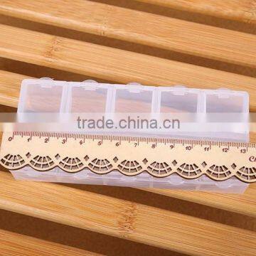 13.2*6*1.9cm Jewelry Adjustable Plastic 10 Compartment Storage Box Jewelry Earring Bin Case Container photo-4