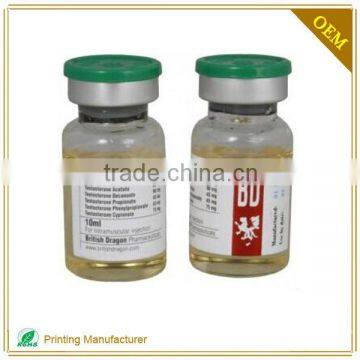 Pre Printed High Quality Self Adhesive Pharmaceutical Vial Labels