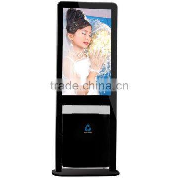 42" Touch Wifi Lcd Signage With Waste Bin