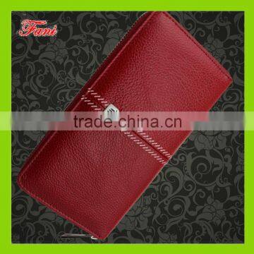 2015 fashion genuine leather wallet women