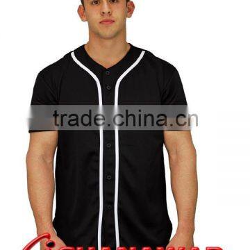 Black baseball jersey