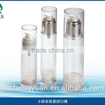 top quality 30ml clear plastic airless bottle