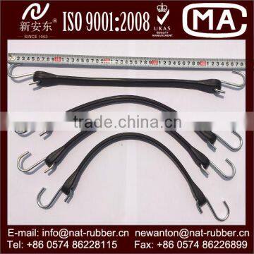 15" Heavy Duty EPDM Rubber Bungee Tarp Strap Tie Down Cord With 2 S Hooks photo-2