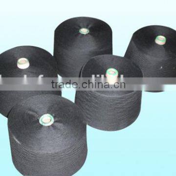 100% BLACK POLYESTER SPUN YARN 20/1,30/1,40/1 WEAVING USE CHINA