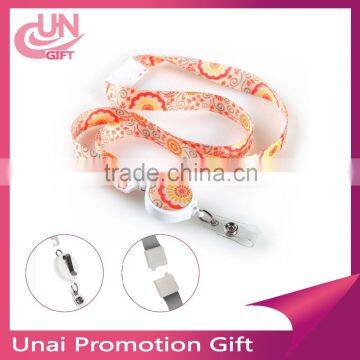 Customized high quality lanyard with badge reel