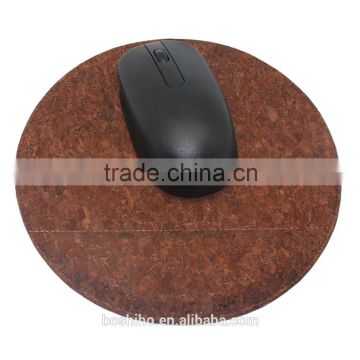 Custom Brown Cork Fabric mouse pad