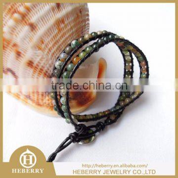 colorful hot sale multilayer leather bracelet with high quality