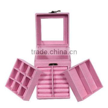 Christmas Gift 3 Sheets Inside Lint Jewelry Box for Girls photo-4