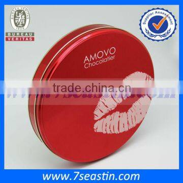 Food grade round metal pizza tin boxes