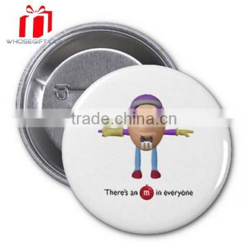 Pin Button Badge With Cmyk Printing