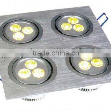 12W LED Ceiling Down Light CE Epistar Chip 110-240V White Warm White