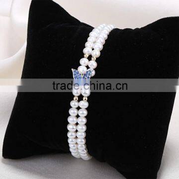 2016 Fashion Design Freshwater Pearl Double Freshwater Pearl Bracelets photo-2