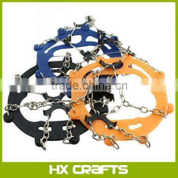 Anti-slip Ice Cleats Shoe Boot Tread Grips Traction Crampon Chain Spike Sharp Snow Walking Walker