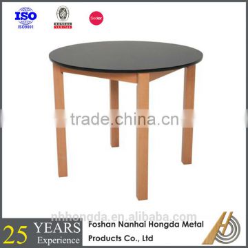 Black small household modern table for dinner