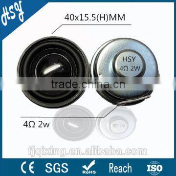 Good sound 40mm 4ohm 2w super bass speaker