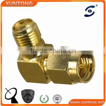 Golden RP SMA MALE to FEMALE Bulkhead connector