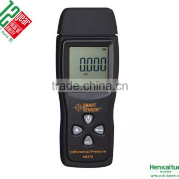 Smart Sensor AS510 Handheld Precision Air Differential Pressure Meter Digital Manometer