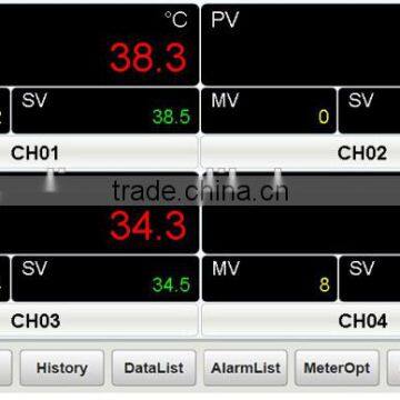 YUDIAN AI-37028 2 channel touch screen digital thermometer data logger ssr output