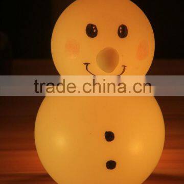 2016 hot selling christmas decorative led color changing snowman lights/LED snowman gift magic light