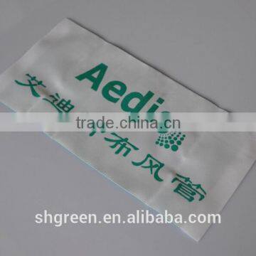 Name brand apparel folded woven label for T-shirt