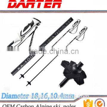 China high standard production carbon fiber back country ski pole