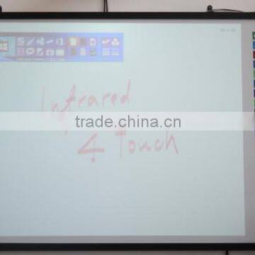 Four points IR infrared interactive whiteboard with smart pen holder