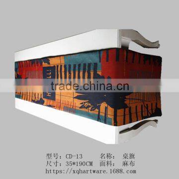 Small Minimum Digital Printed Top linen Fabric Custom Table Runner
