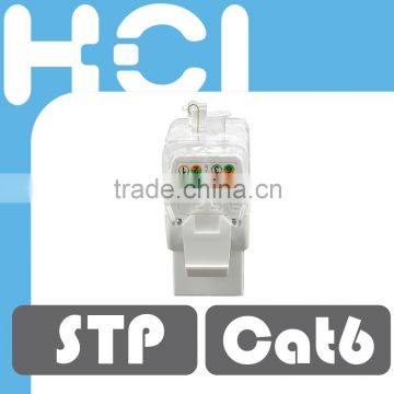 Cat 6 UL 180 Degree Shielded 8P8C Modular Keystone Jacks