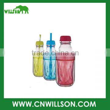 550ml BPA FREE tritan water bottle plastic with custom logo, plastic water bottle