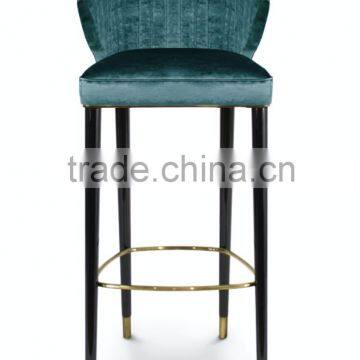 comfortable design high classic aluminum hotel bar chair bar stool