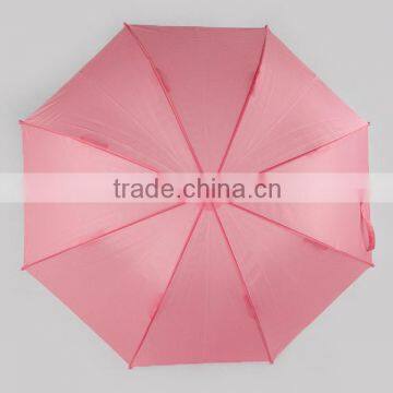 Promotional Solid Pink Color Fiberglass Kids Umbrella photo-5