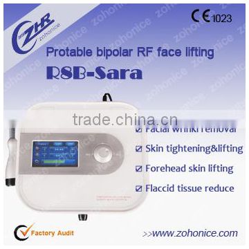 portable bipolar rf radio frequency for face lifting, fractional rf for skin tightening &anti wrinkle