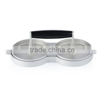 Household Double Manual Mini Burger Press Hamburger Patty Maker Burger Press photo-6
