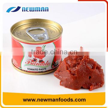 100% fresh ripe tomato paste factory price canned tomato paste