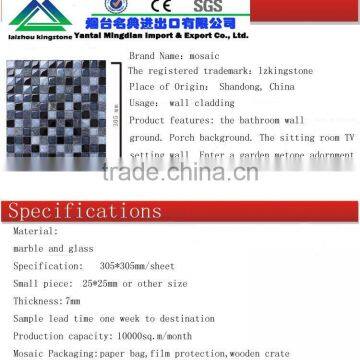 lz xiaqiu crackle glass mosaic candle holder