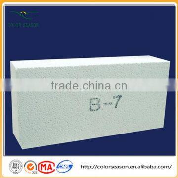 low iron content insulating brick for heating device