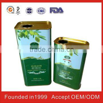 China Square Tin Box Packing For Oil/Tea/Paint/Petrol/Tea