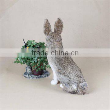 Easter Bunny Furry Animal Plastic Animals Garden Decoration photo-4