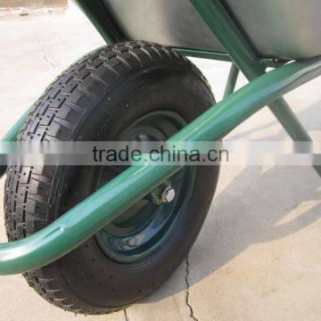 Heavy duty construction wheel for wheelbarrow