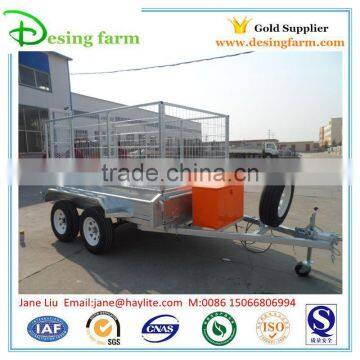 hot sale galvanized tipping utility box semi trailer