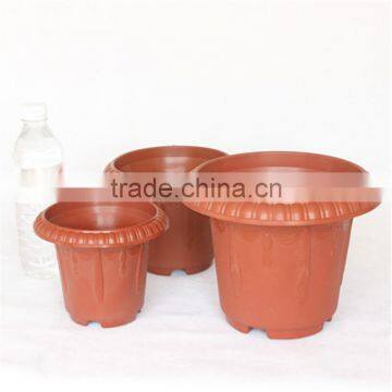 Terra Cotta Ceramic Garden Flower Pot/Cheap Headstone Round Plastic Flower Pot/High Quality Soft Nursery Plant Pot