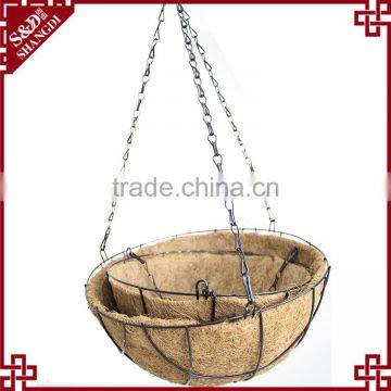 S&D Wholesale hanging flower basket , Iron wire flower basket , flower basket