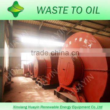 waste tyre/tire/plastic pyrolysis to diesel and petrol