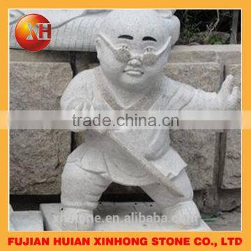 Hand Carved Lovely Granite Stone Little Monkey Statue photo-2