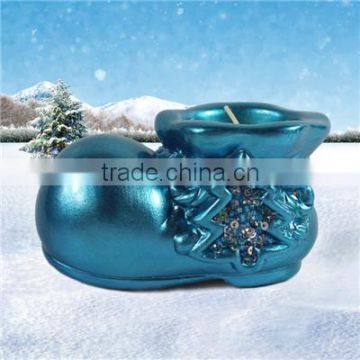 11*6.3*6.2 ceramic boot candle holder