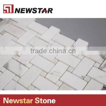 Newstar Wholesale White Marble Tile Veining Patterns Of Gold And Grey Finish Mosaic photo-4